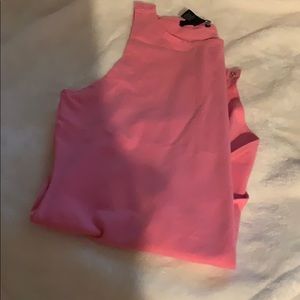 Pink Mock Neck Bodysuit- NWOT